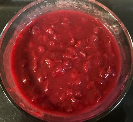 Thanksgiving Dinner Cranberry Sauce with gluten-free and dairy-free recipes by Elena McCown, LLC a health coach in Franklin, TN