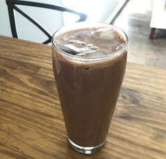 Iced Mocha. Naturally sweetened coffee smoothie by Elena McCown, LLC in Franklin, TN
