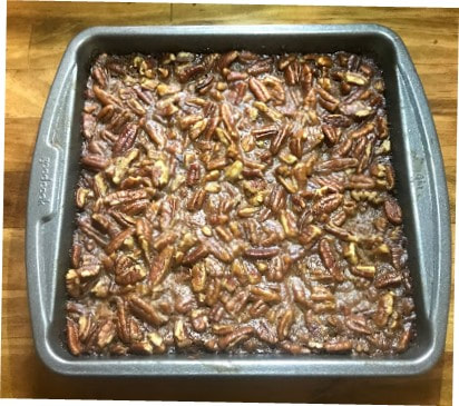 Thanksgiving Dinner Pecan Pie Bars with gluten-free and dairy-free recipes by Elena McCown, LLC a health coach in Franklin, TN
