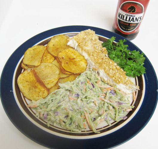 St. Patrick's Day Baked Fish and Chips