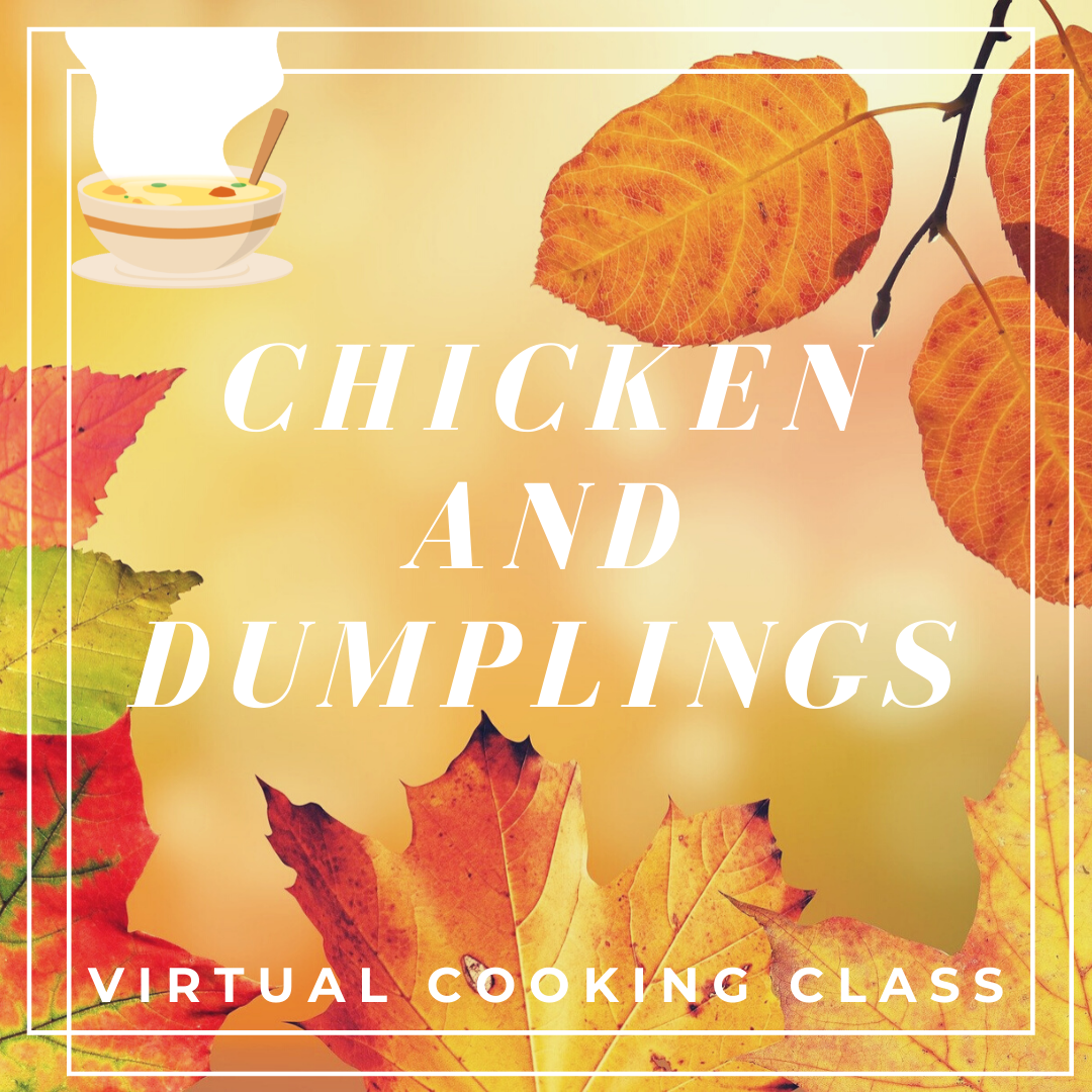 Chicken and Dumplings Virtual Cooking Class with Elena McCown, LLC a health coach in Franklin, TN specializing in gluten-free and dairy-free recipes